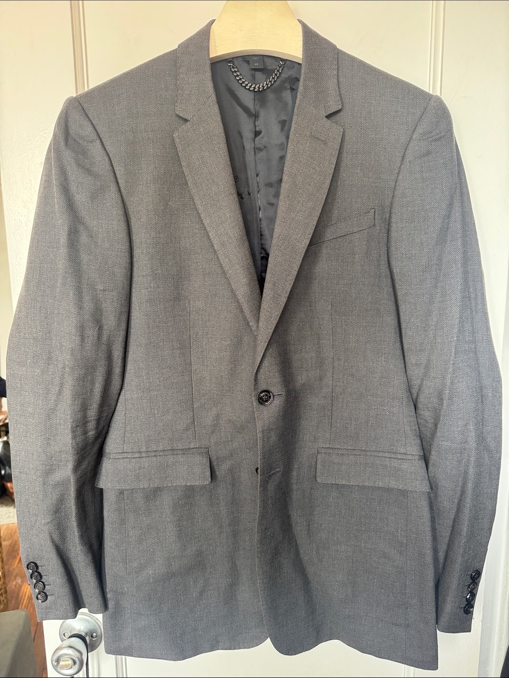 Burberry Men's Charcoal Gray Two-Button Sport Coat